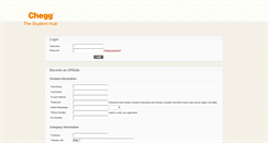 Desktop Screenshot of cheggaffiliateprogram.com